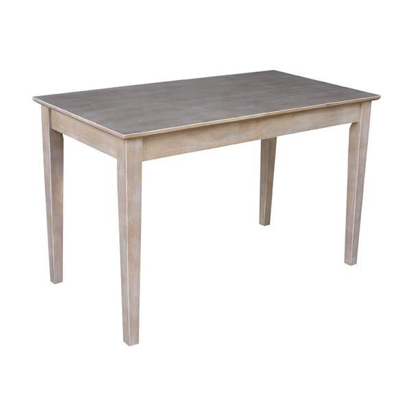 International Concepts Writing Desk with Drawer - Washed Grey Taupe