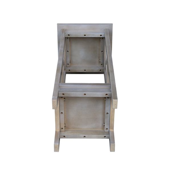 International Concepts 30-in X-Sided Plant Stand - Washed Grey Taupe