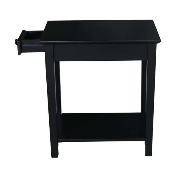 International Concepts Narrow End Table - Black