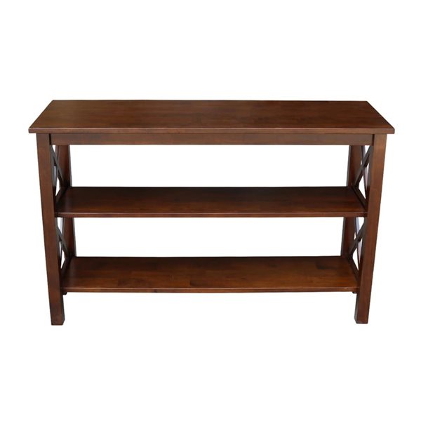 International Concepts Hampton Solid Wood Console Table - Espresso