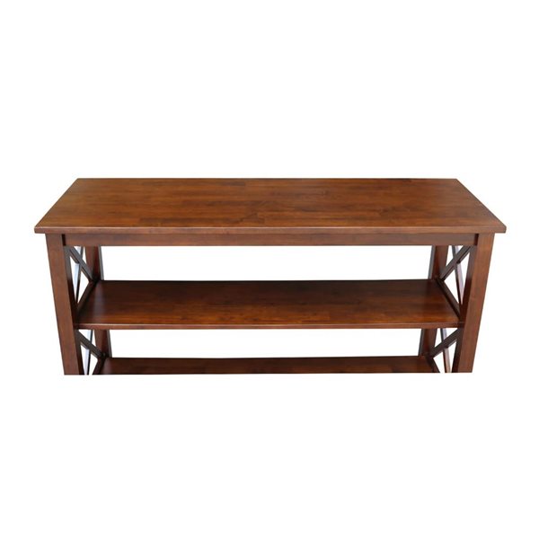 International Concepts Hampton Solid Wood Console Table - Espresso