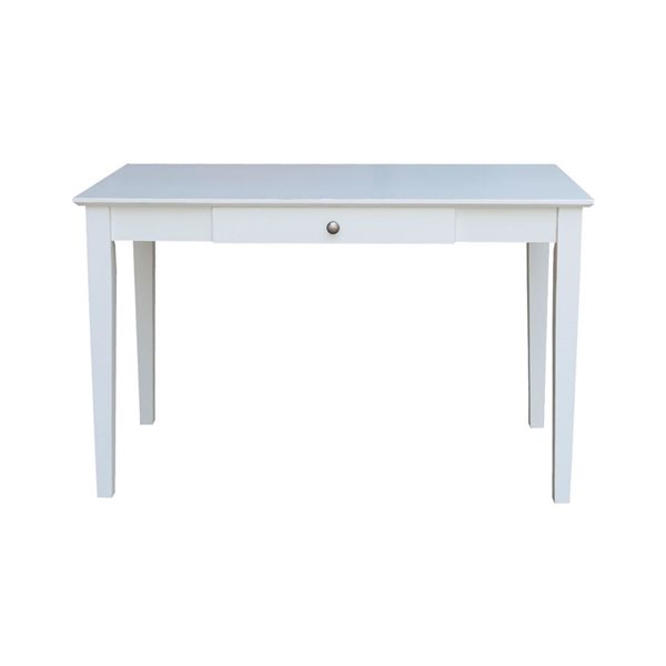 International Concepts Writing Desk with Drawer - Beach White