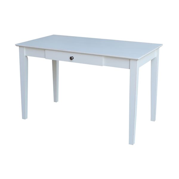 International Concepts Writing Desk with Drawer - Beach White