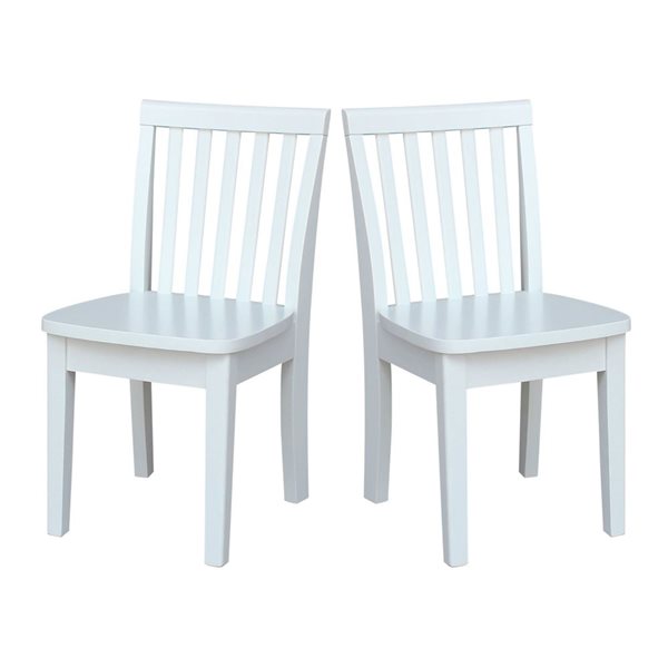 International Concepts Two-Piece Mission Juvenile Chair Set - White