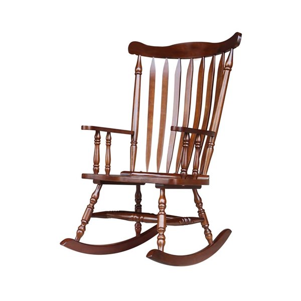 International Concepts Solid Wood Rocking Chair - Espresso R581-120 | RONA