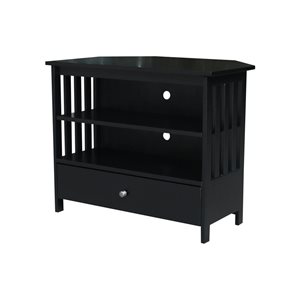 International Concepts Mission Corner TV Stand - Black