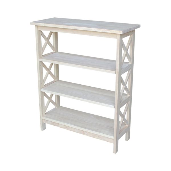 International Concepts Brown X-Sided Shelf Unit - 3 Tier