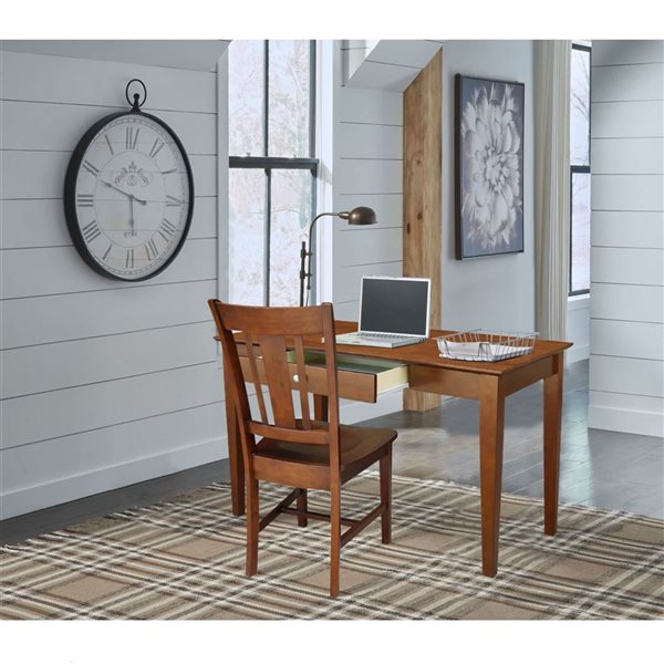 International Concepts Writing Desk with Drawer - Espresso