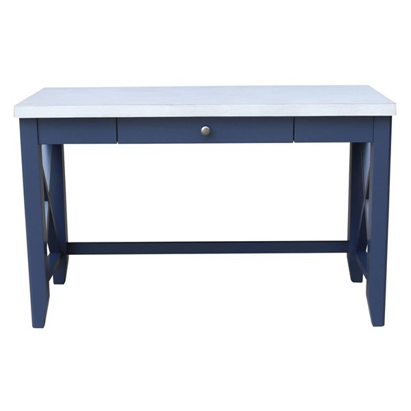 International Concepts Hampton Desk - Blue/Chalk