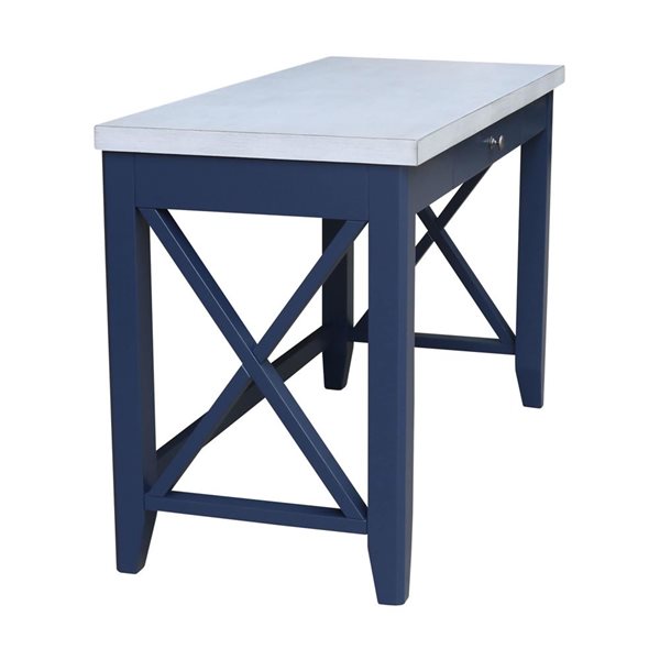 International Concepts Hampton Desk - Blue/Chalk