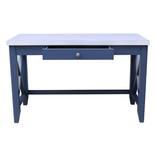 International Concepts Hampton Desk - Blue/Chalk