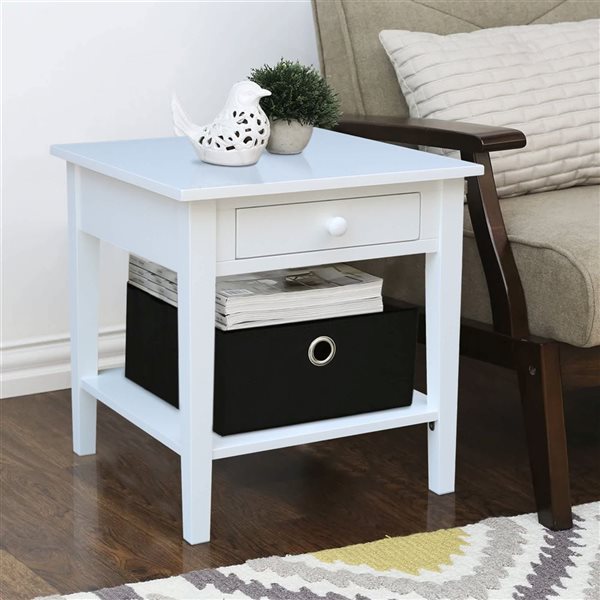International Concepts Spencer End Table - White