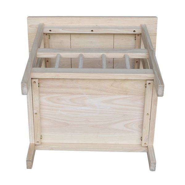 International Concepts Mission Magazine End Table - Unfinished