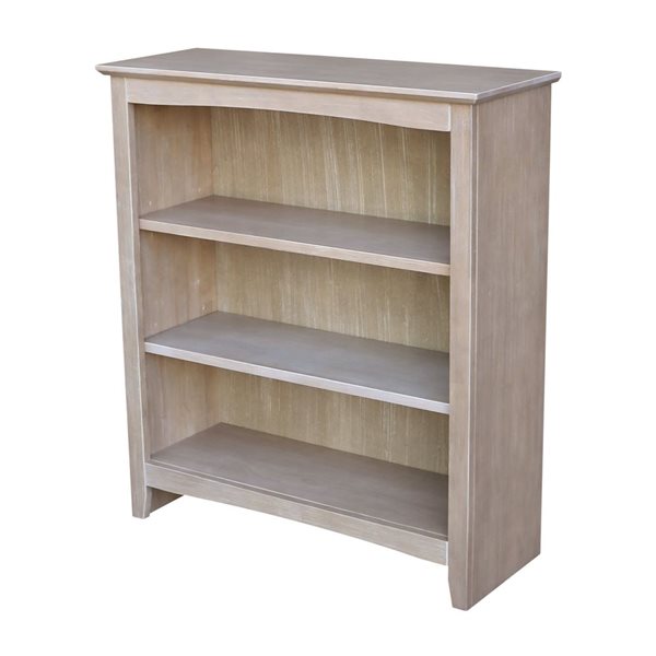 International Concepts Shaker Grey Solid Wood Bookcase - 36-in H