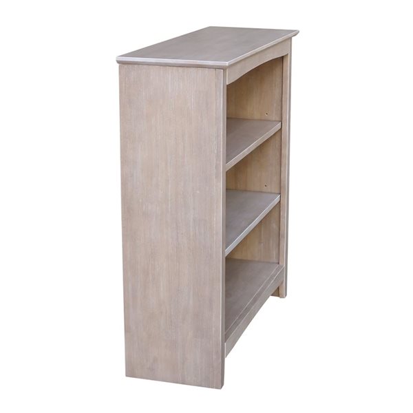 International Concepts Shaker Grey Solid Wood Bookcase - 36-in H