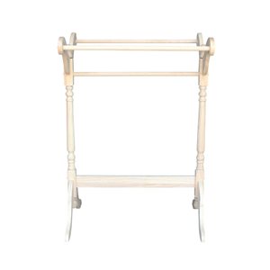 International Concepts Solid Wood Unfinished Quilt Rack - Unfinished