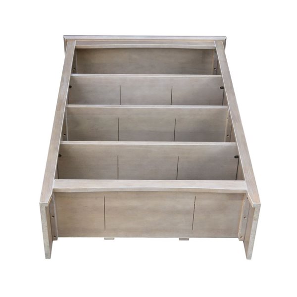 International Concepts Shaker Grey Solid Wood Bookcase - 48-in H