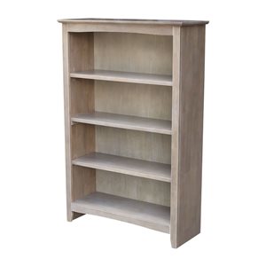 International Concepts Shaker Grey Solid Wood Bookcase - 48-in H