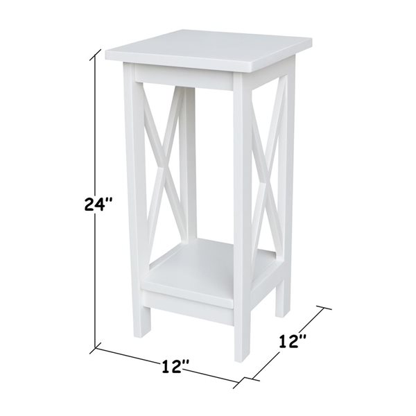 International Concepts 24-in X-Sided Plant Stand - Snow White