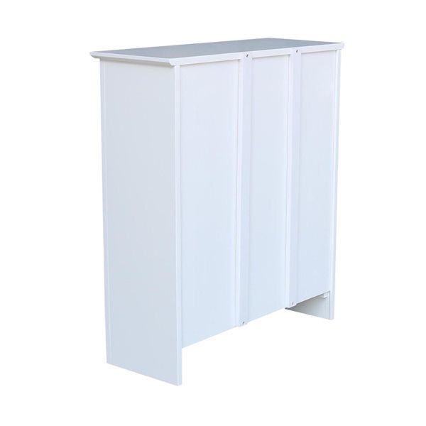 International Concepts Shaker White Solid Wood Bookcase - 36-in H