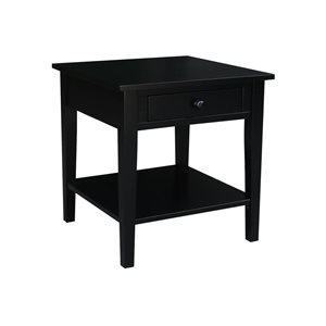 International Concepts Spencer End Table - Black