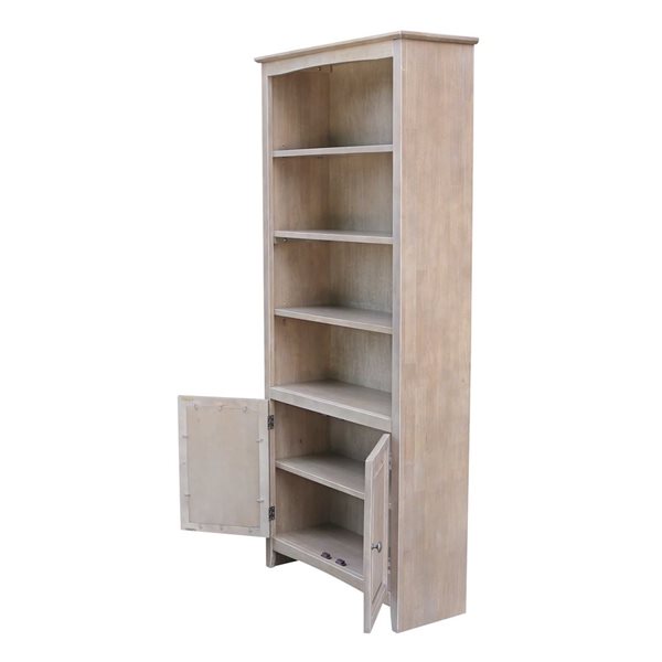 International Concepts Shaker Grey Bookcase - 72-in H