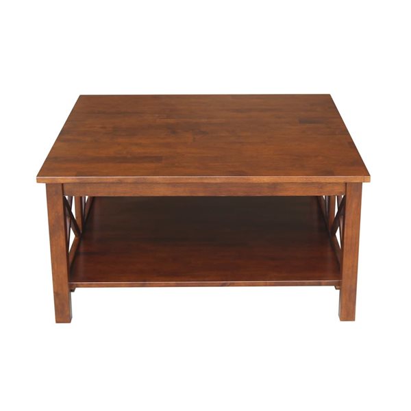 International Concepts Hampton Square Coffee Table - Espresso