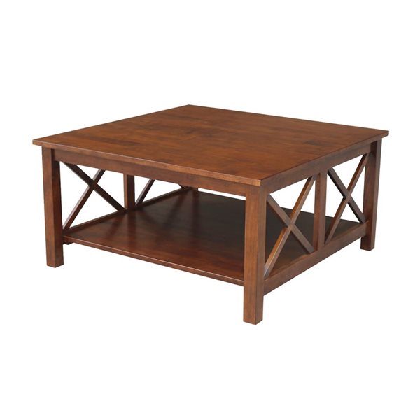 International Concepts Hampton Square Coffee Table - Espresso