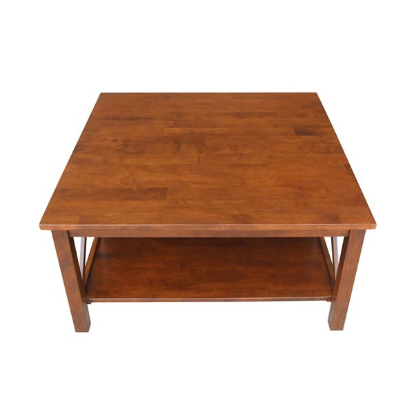 International Concepts Hampton Square Coffee Table - Espresso