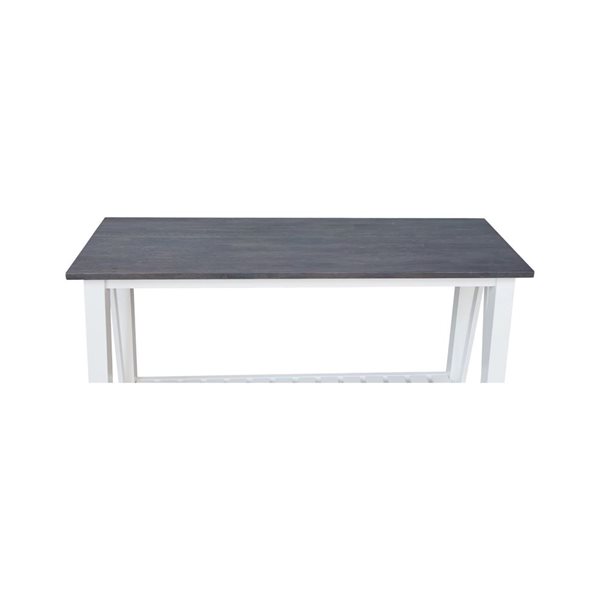 International Concepts Surrey Console/Sofa Table - White/Heather Grey