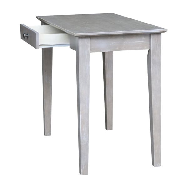 International Concepts Writing Table - Washed Grey Taupe