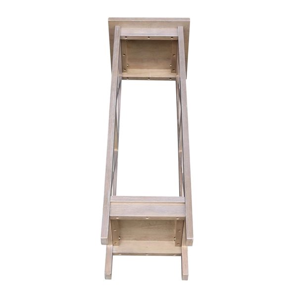 International Concepts 36-in X-Sided Plant Stand - Washed Grey Taupe