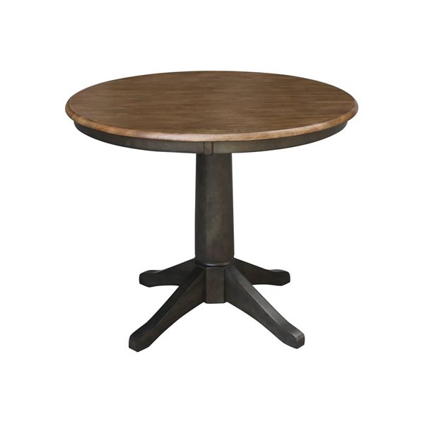International Concepts 36-in Round Top Pedestal Dining Table with 2 San Remo Chairs