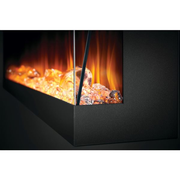 Napoléon Trivista Pictura 50-in Three-Sided Wallmount Electric Fireplace - Black