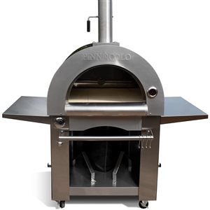 Pinnacolo Ibrido Black Enamel Hybrid Outdoor Pizza Oven - Accessories Included