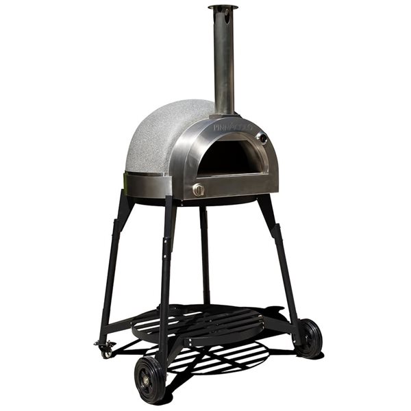 Pinnacolo L'Argilla Grey Stone Liquid Propane Gas Outdoor Pizza Oven - Accessories Included