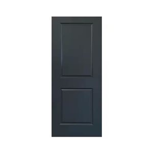 CALHOME 30 x 80-in Charcoal Grey Painted Finished Composite MDF 2 Panel Interior Door Slab for Pocket Door