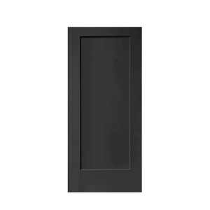 CALHOME 30 x 80-in Black Stained Composite MDF 1 Panel Interior Pocket Door