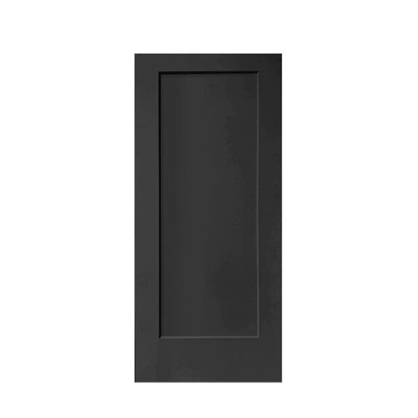 CALHOME 36 x 80-in Black Stained Composite MDF 1 Panel Interior Pocket Door