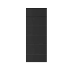 CALHOME Modern Classic Series 36 x 80-in Black Stained Composite MDF Panelled Interior Door Slab for Pocket Door