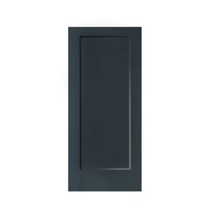 CALHOME 36 x 80-in Charcoal Grey Stained Composite MDF 1 Panel Interior Pocket Door