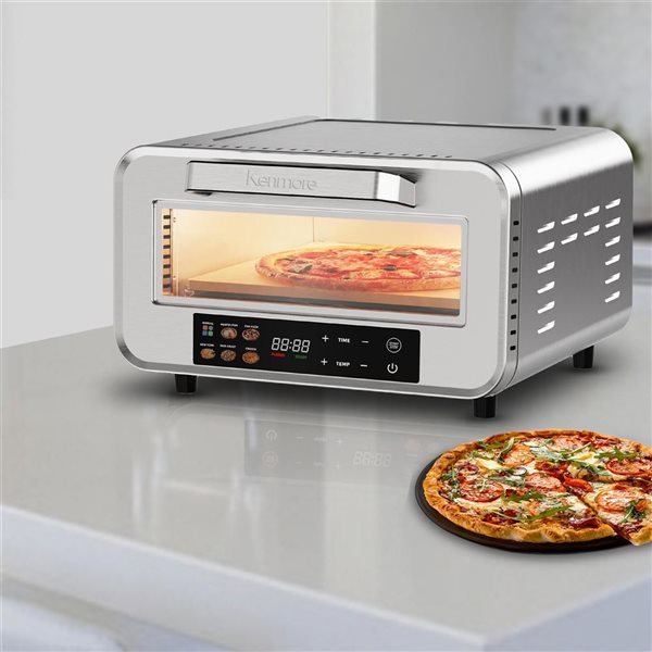 Kenmore Indoor Electric Pizza Oven for 12-in Pizza with 5 Presets, 750 °F