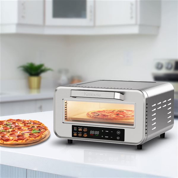 Kenmore Indoor Electric Pizza Oven for 12-in Pizza with 5 Presets, 750 °F