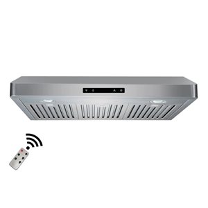 Roxon 860 CFM 30-in Under Cabinet Range Hood RXN-U12BSN-30