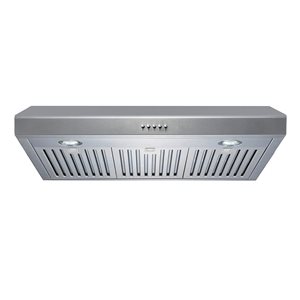 Roxon 860 CFM 30-in Under Cabinet Range Hood RXN-U14BSB-30