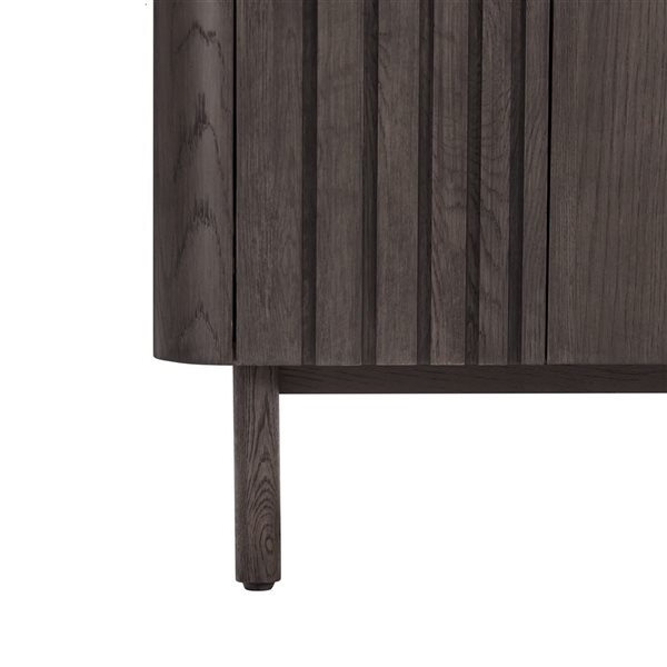 Avanity Blakely 73-in Brown Oak Double Undermount Sink Bathroom Vanity w/ Cala White Engineered Stone Top