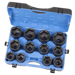 JET 12-Pc 1-in Drive SAE Impact Socket Set - 6 pt.