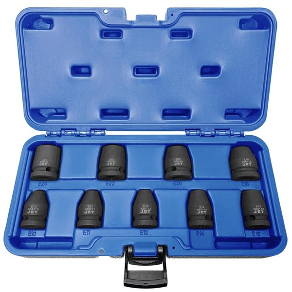 JET 9-Pc 1/2-in Drive External TORX Impact Socket Set