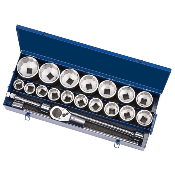 Coffret De 56 Clés à Cliquet Et Douilles 3/8" - Métrique Et SAE - Neuf, Garantie à Vie