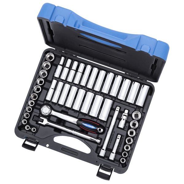 JET 45-Pc 3/8-in Drive SAE/Metric Socket Wrench Set - 12 pt.